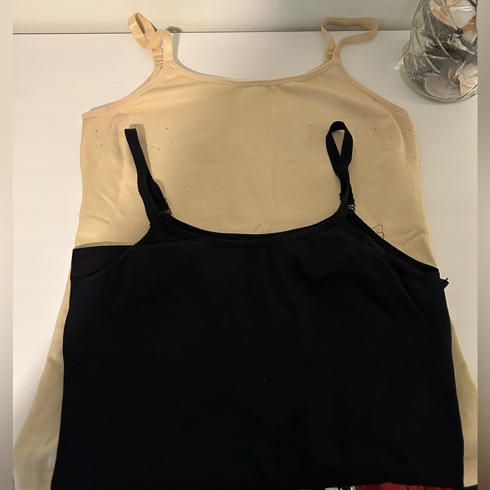 Shapermint Black and Tan Shapewear Camisoles